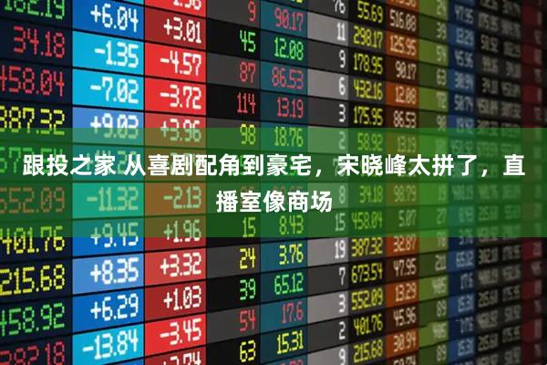 跟投之家 从喜剧配角到豪宅，宋晓峰太拼了，直播室像商场